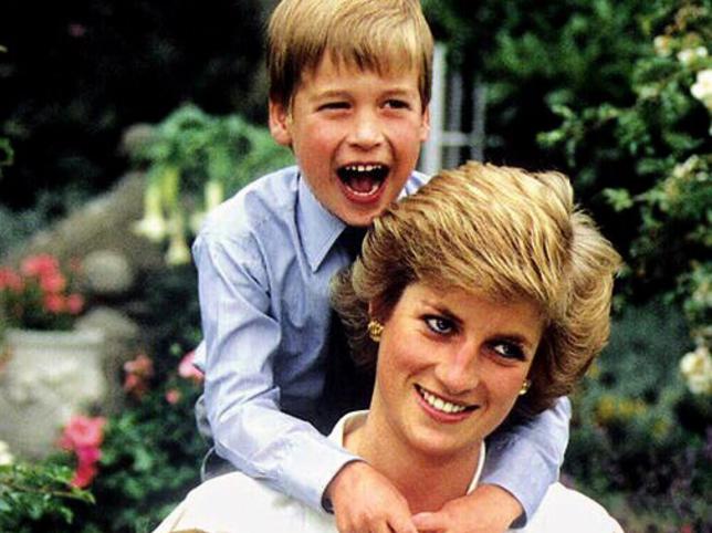 Cover of booklet "Diana: The Untold Story" Part 3 showing Diana Princess of Wales with sons Prince William and Prince Harry. henry son british royalty