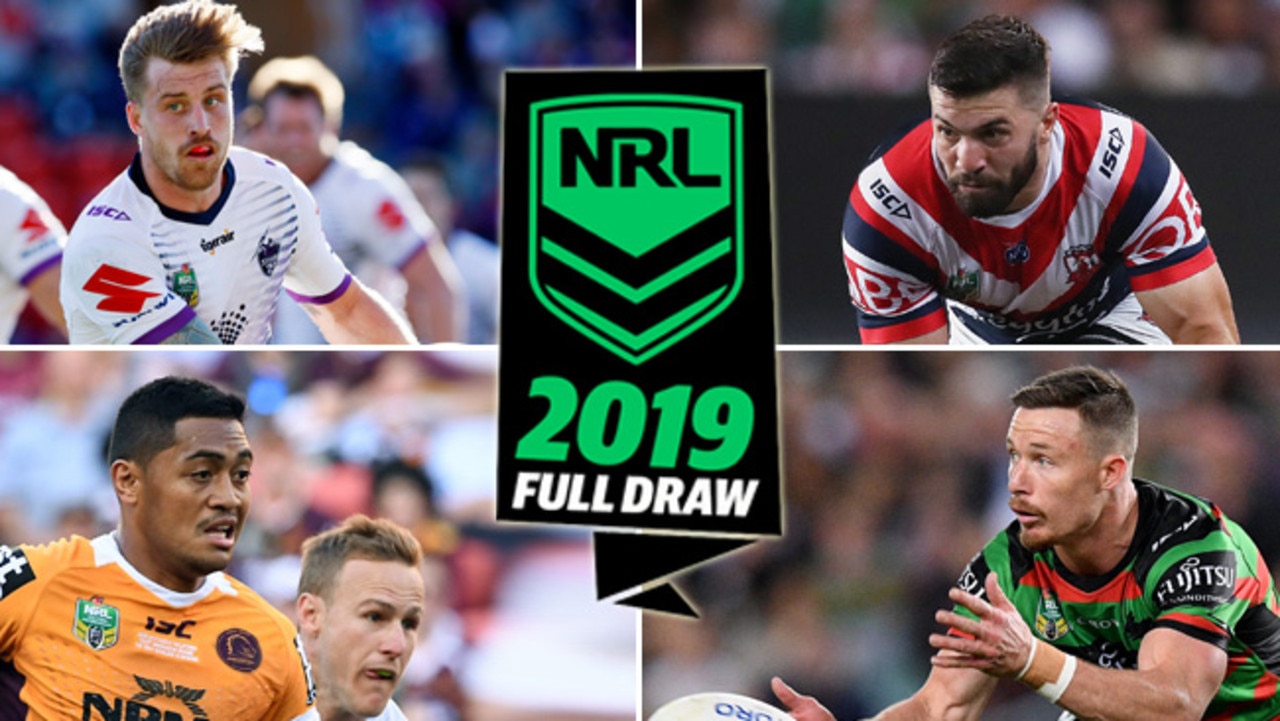 NRL draw 2019 released Rounds, dates, fixtures, analysis Daily Telegraph