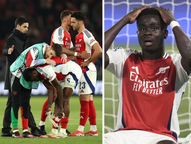 Arsenal lost to PSG in Champions League semifinals.