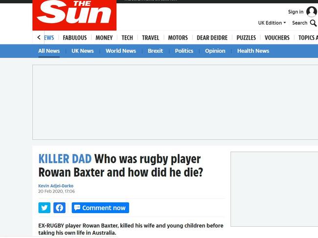 How the Sun covered the tragedy.