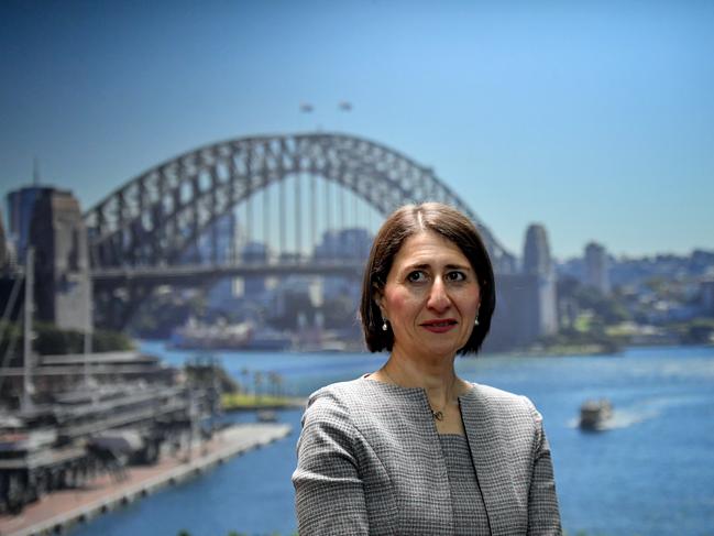 NSW Premier Gladys Berejiklian took aim at Michael Daley on Tuesday. Picture: AAP