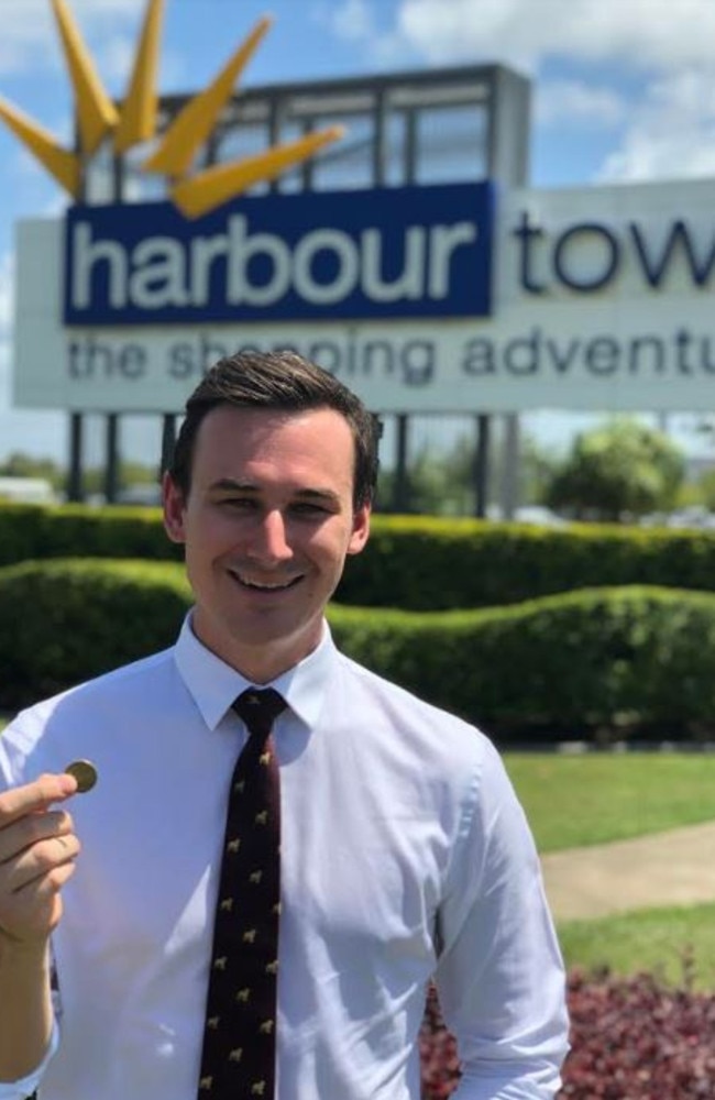 Bonney MP Sam O'Connor who is encouraging the State Government to accept an offer for a police beat at Harbour Town at a peppercorn rent.