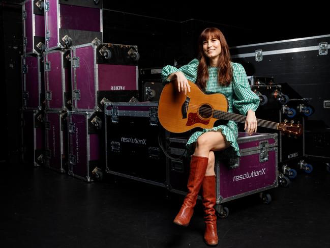 02-08-2024 - Singer songwriter Missy Higgins at the State Theatre, Sydney, ahead of her show. Picture: Max Mason-Hubers/ The AustralianÃ