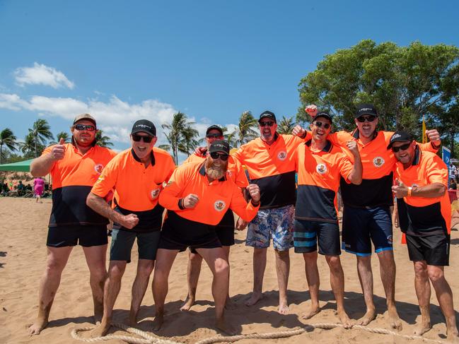 Tug of War Winner S.S Wyalkatchem at the Darwin Beer Can Regatta at Mindil Beach, 2024. Picture: Pema Tamang Pakhrin