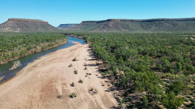 Angler’s paradise: The Bradshaw farm has direct access to the wild Victoria River. Picture: Supplied