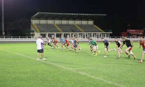 The Crushers train at Nambour Showgrounds before last year’s grand final. The 2011 decider may have a new venue. Picture: Jason Dougherty