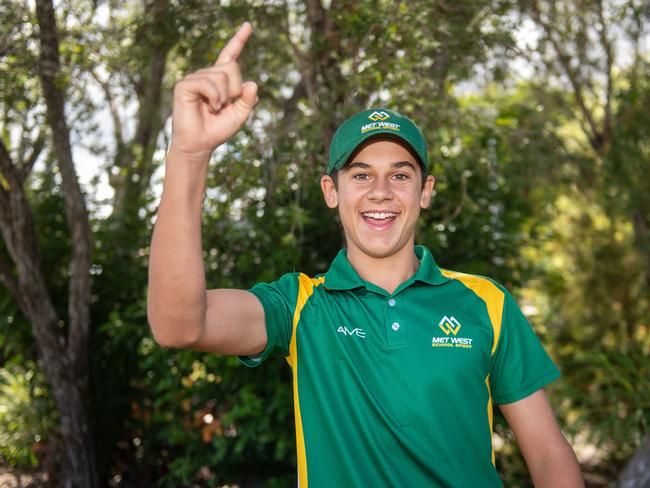 Laidley State High School student Jared Adamski has been selected for Met West cricket, as well as the Queensland team. PHOTO: Ali Kuchel