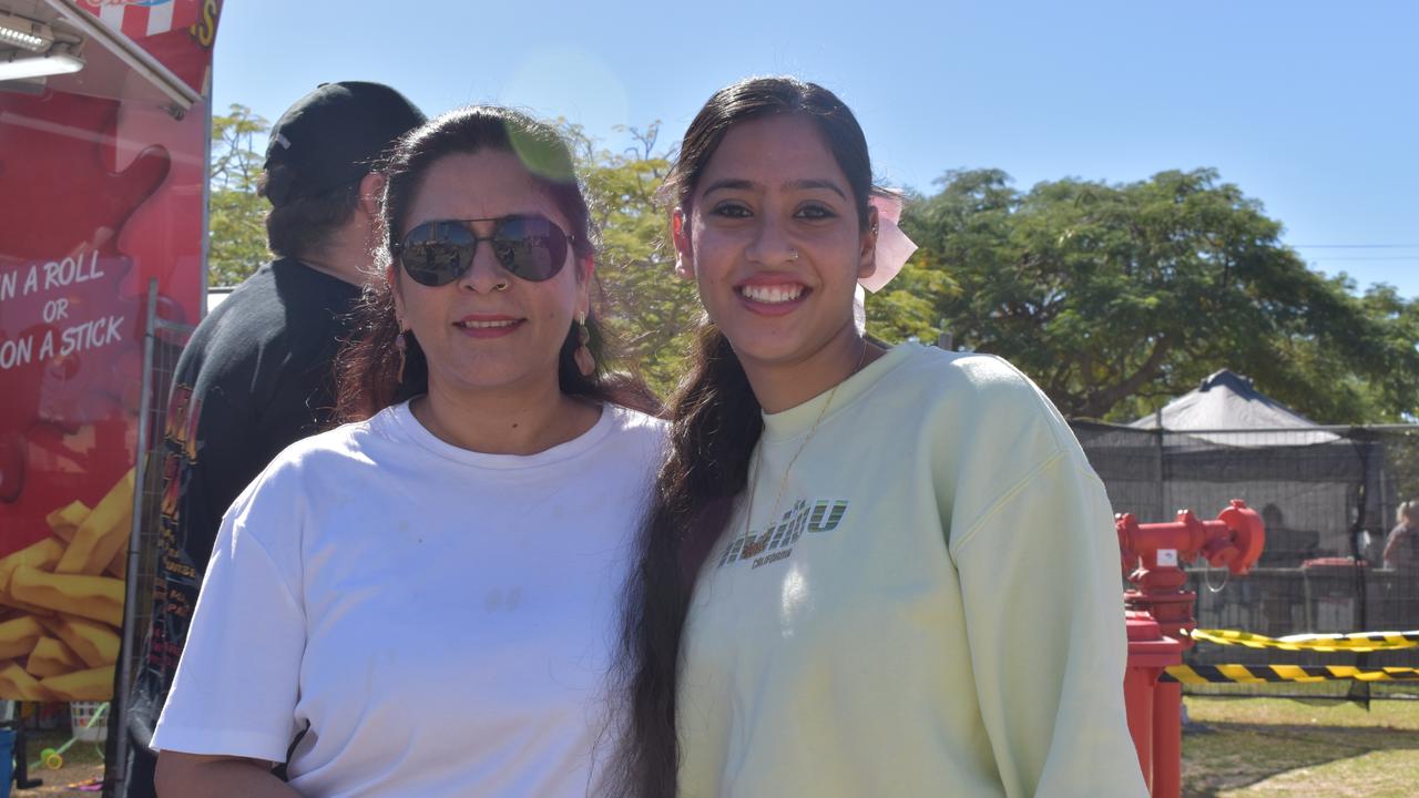 Minu and Vanshika Sharma at the 2024 Rockhampton Agricultural Show.
