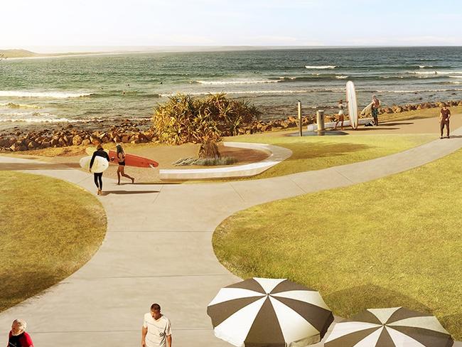 Crescent Head Public Domain Plan concept images. The plan will now be revised in consultation with the community over the next two years. Pics Kempsey Shire Council