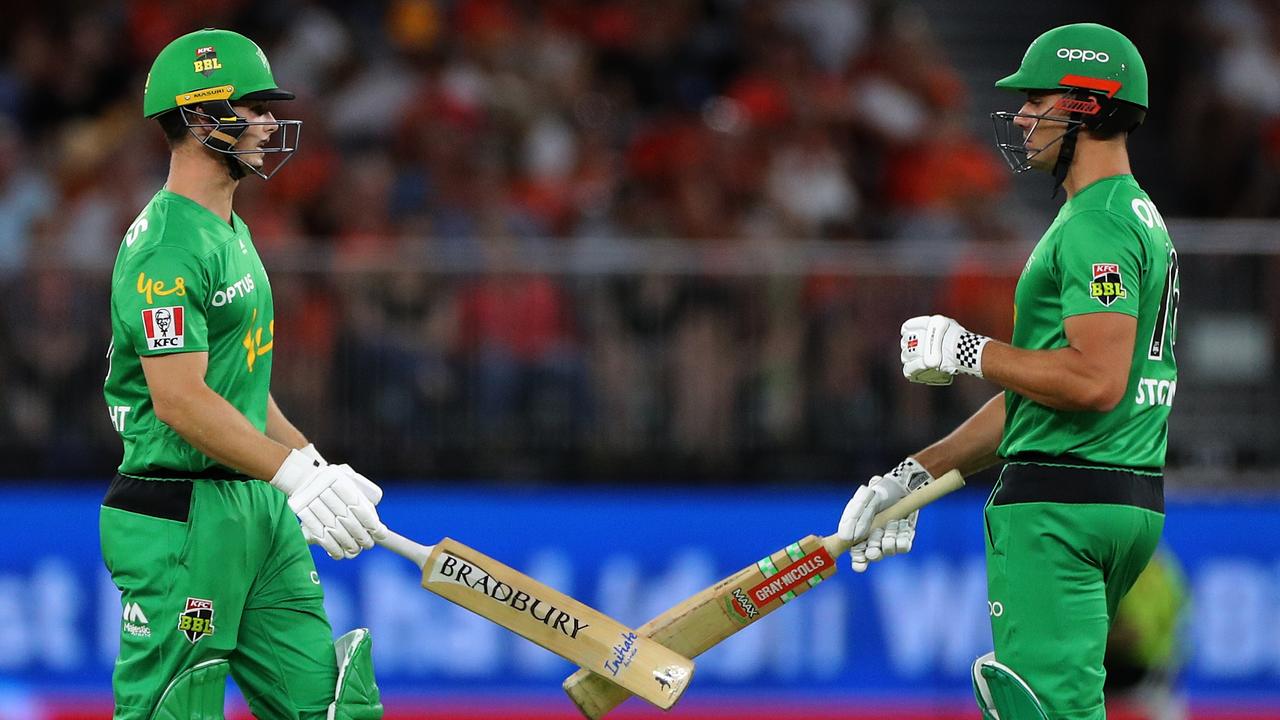 Marcus Stoinis (right) is having a positive influence on Stars teammate Hilton Cartwright. Picture: AAP