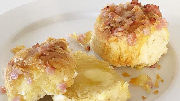 Cheese and bacon air fryer scones.