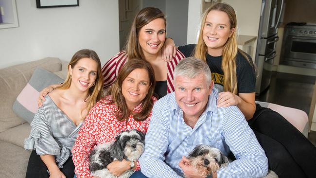 Danny Frawley’s family attended Friday night’s semi-final as the AFL paid tribute to the Saints great. Picture: Mark Stewart