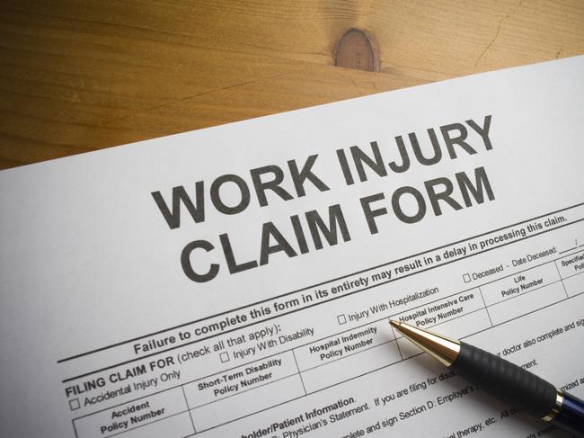 Generic image of a workplace injury claim form. Photo from iStock.