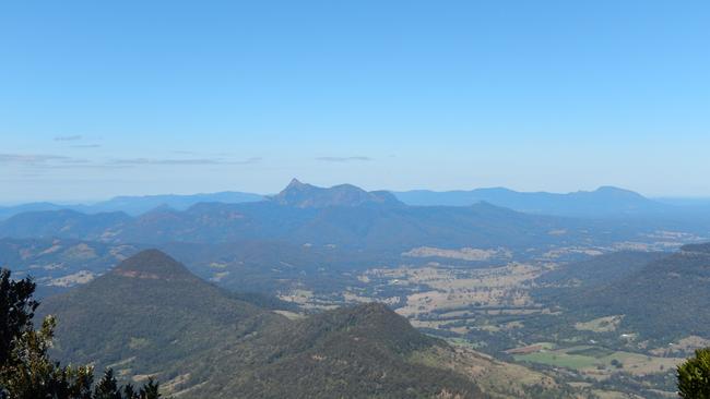 The Tweed Valley with Mount Warning in the background from the summit of Mount Hobwee at Binna Burra. Picture Bob Fairless