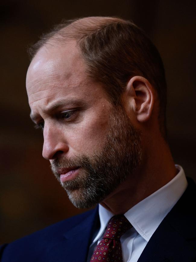 Prince William thrilled royal fans by growing a beard. Picture: Benjamin Cremel/Pool/AFP