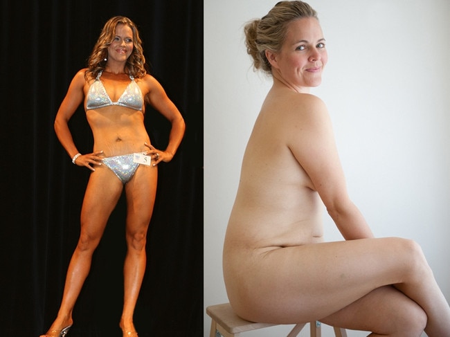 The “before” and “after” photos posted by Taryn Brumfitt, which was seen by 100 million people.