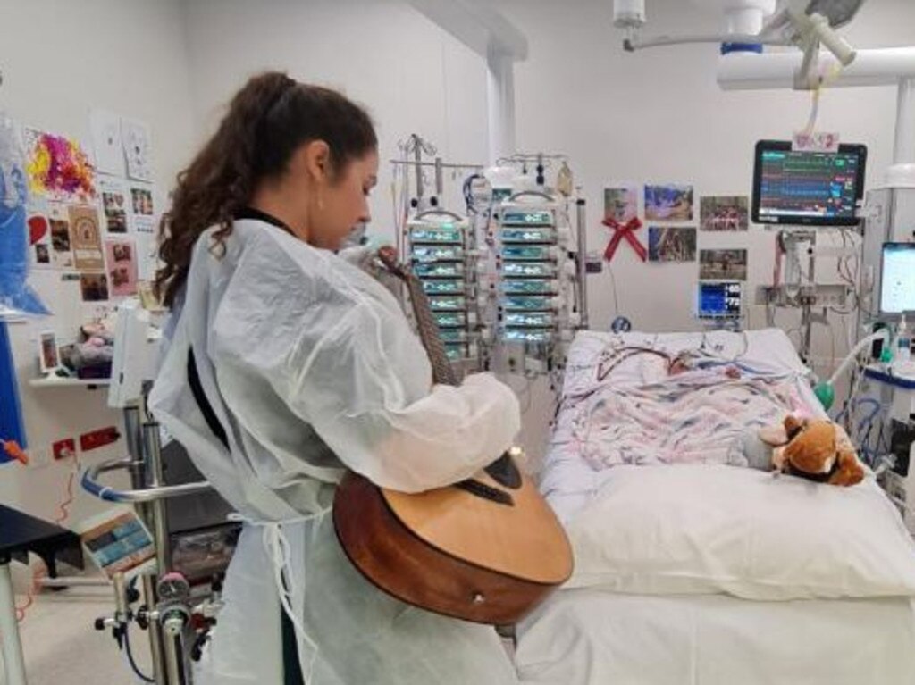 CHC played guitar to Charli while she was in a coma.