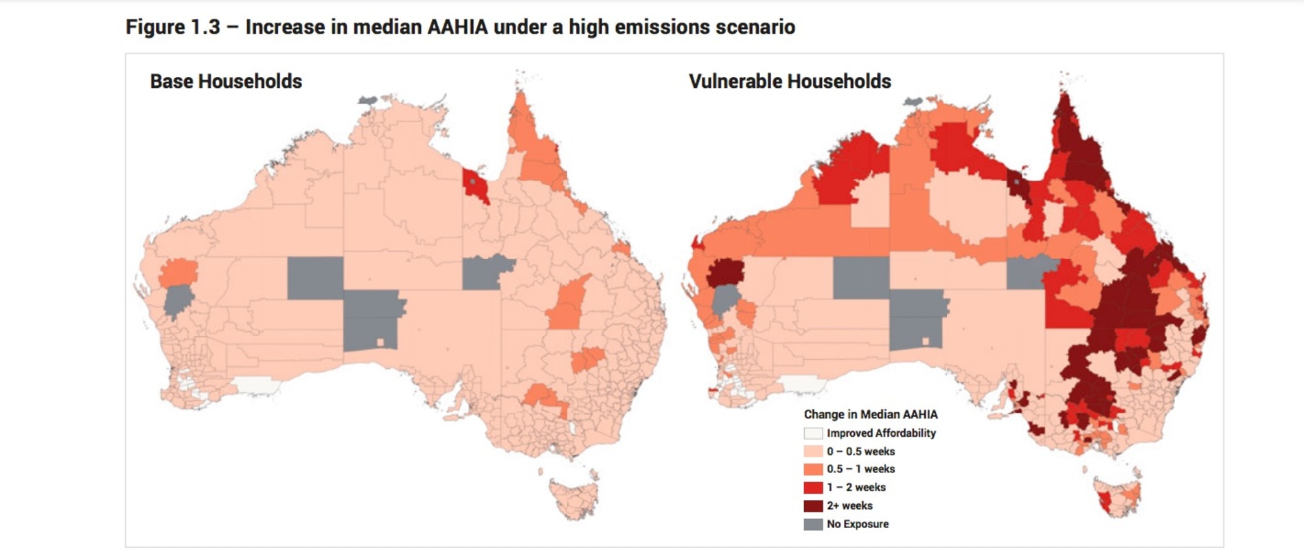 An estimated one million Australian households are considered in the vulnerable bracket, according to the report.