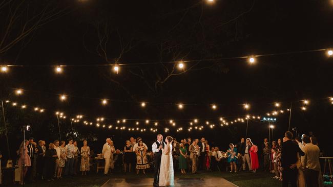 The wedding of Emily Prain and Damien Tomlinson. Picture: Matthew Evans Photography