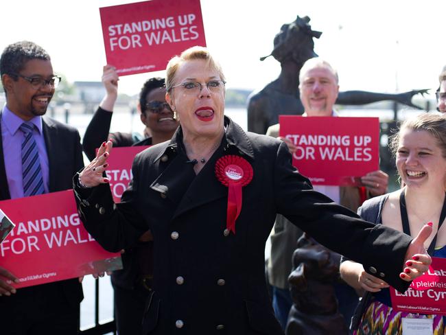 Izzard campaigning for the Labour Party in the UK in May. The comedian has plans to run for parliament in the first general election after 2020. Picture: Matthew Horwood/Getty Images