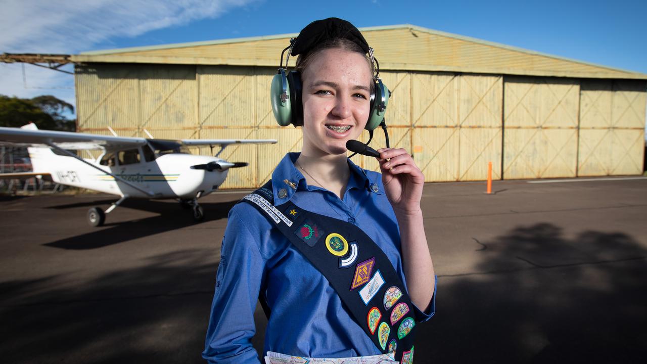 High flying Scout Chloe Familton takes to the skies before she can drive |  Daily Telegraph