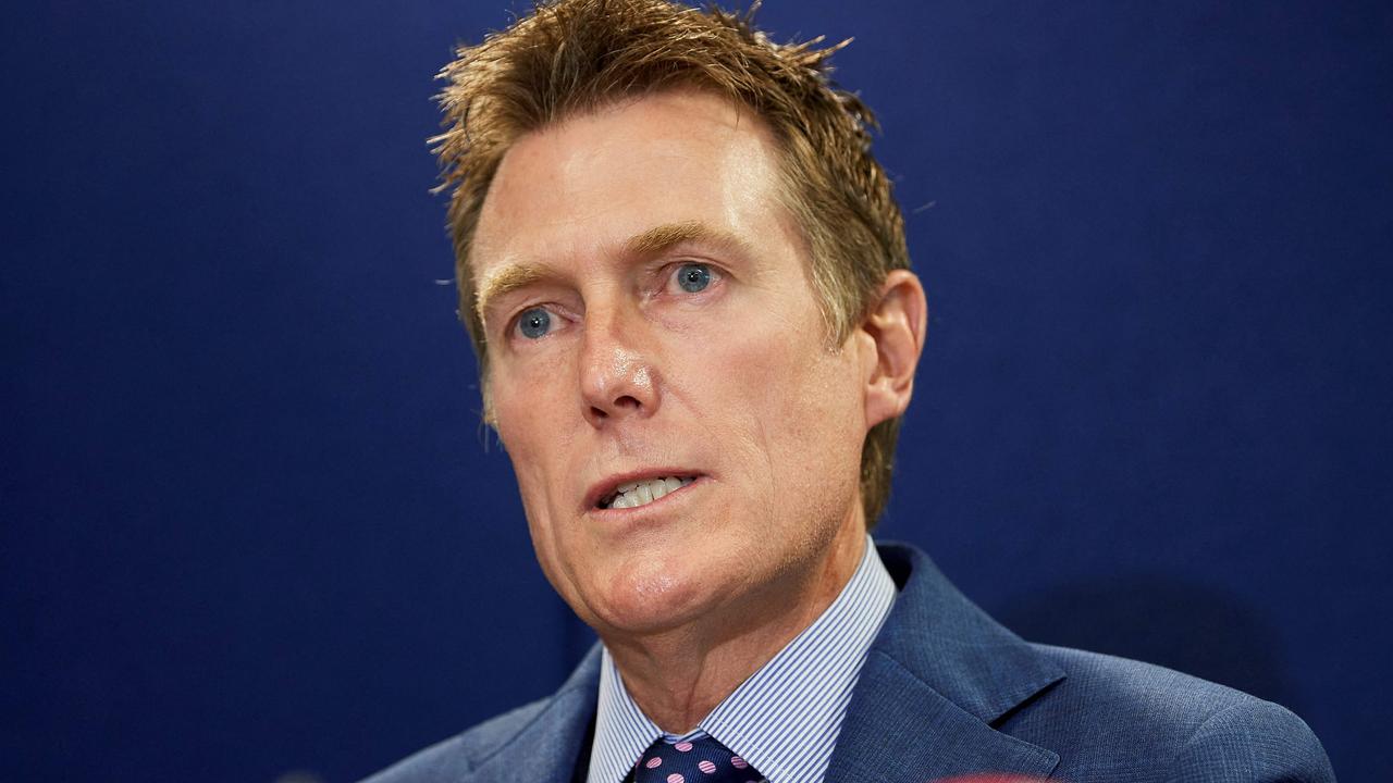 Australia's attorney general Christian Porter speaks during a press conference in Perth, after he outed himself as the unnamed cabinet minister accused of raping a 16-year-old girl. Picture: Stefan Gosatti / AFP