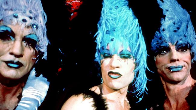 Terence Stamp, Guy Pearce and Hugo Weaving in The Adventures of Priscilla, Queen of The Desert.