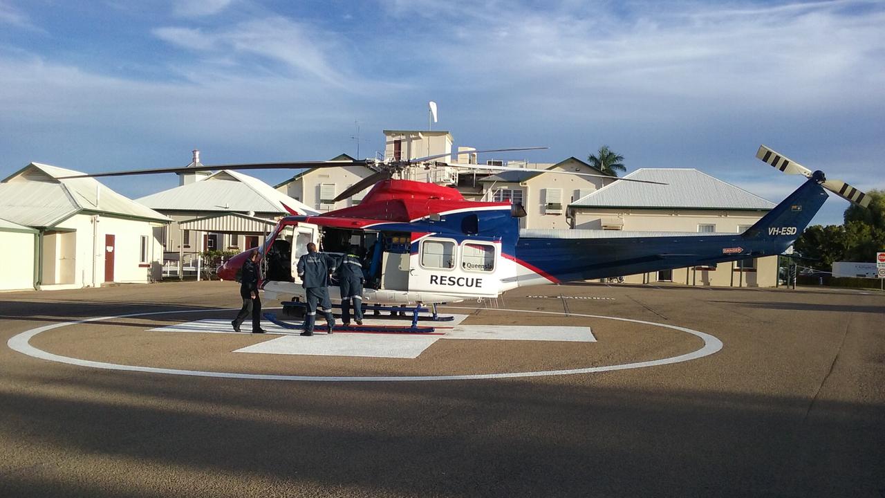 How far technology has come: Charters Towers SES Members assist with Medivac extractions from the Charters Towers Hospital.