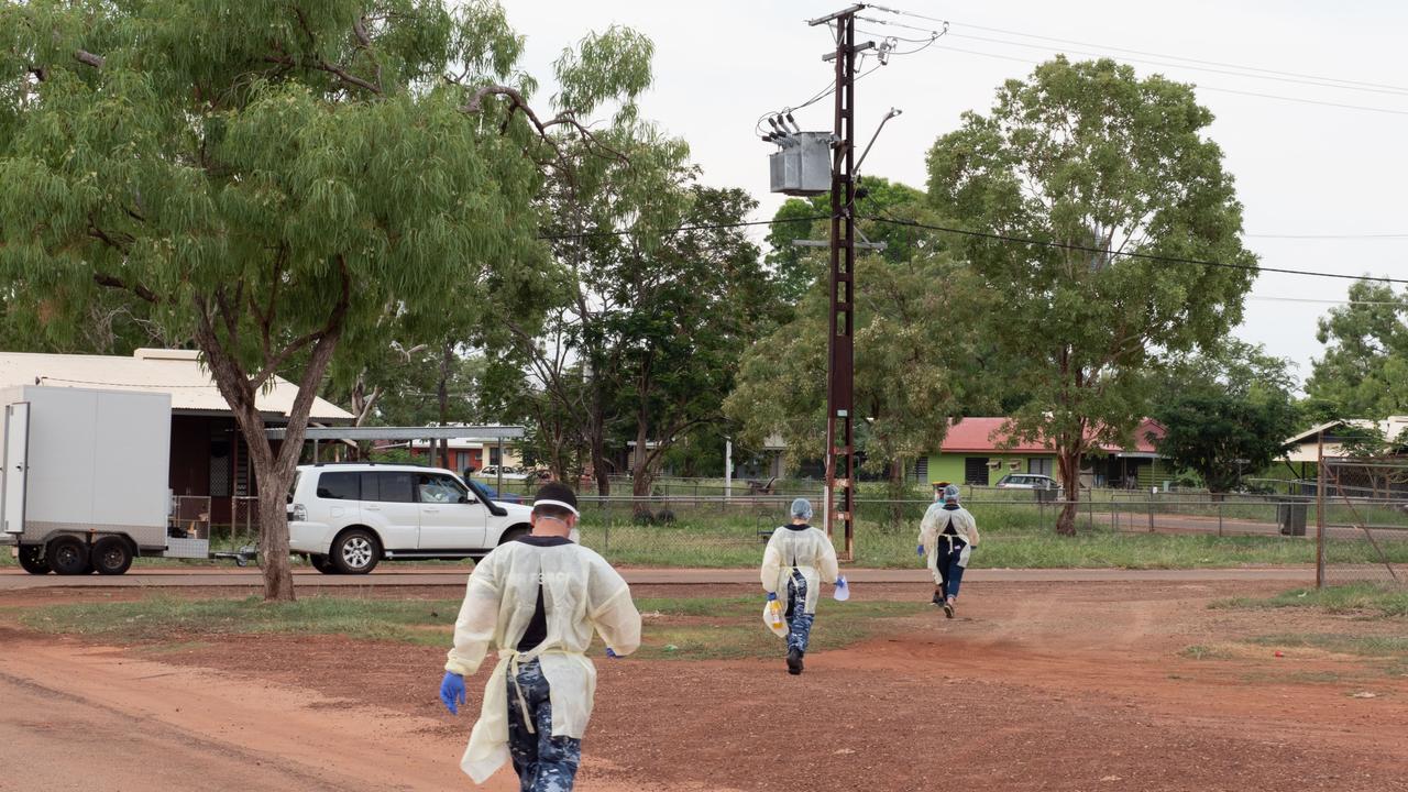 Inside the Katherine-Binjari Covid-19 response. Picture: Greg Stonham/Australian Defence Force