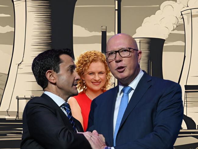 David Crisafulli, Amanda Stoker, and Peter Dutton.