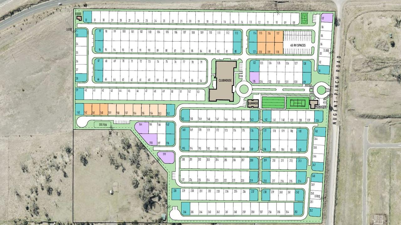 Living Gems has submitted plans to the Toowoomba Regional Council to build a new retirement village along Hermitage Road in Cotswold Hills. Artwork by Jared Poole Design.