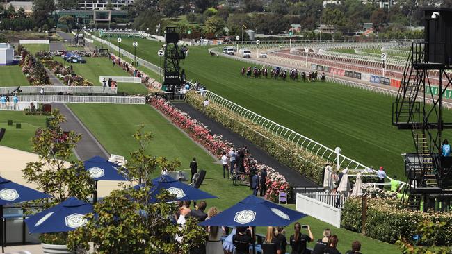 Melbourne spring racing looks set to be held behind closed doors. Picture: Alex Coppel