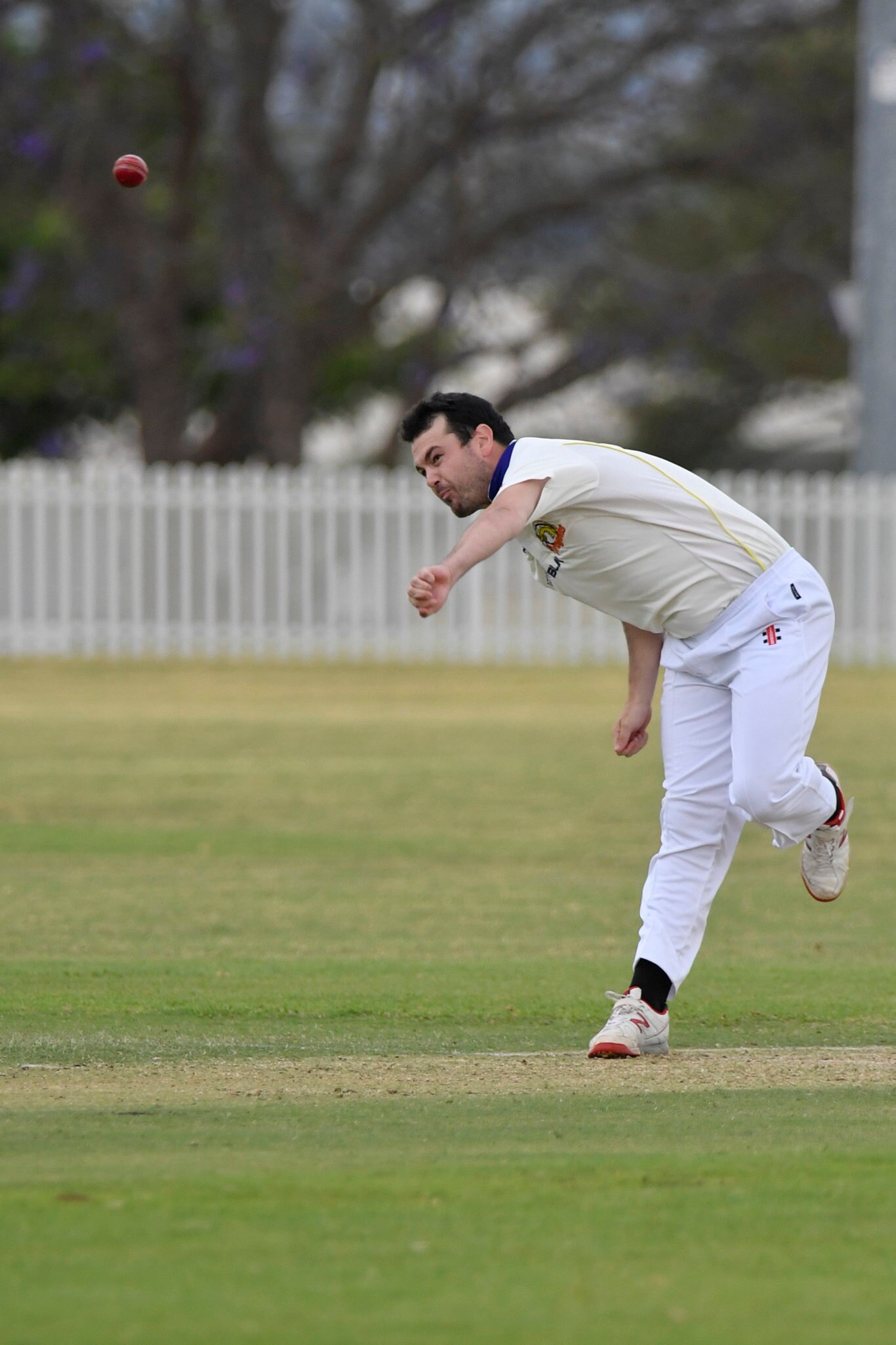 Jace Hudson bowls for Northern Brothers Diggers against Lockyer Lightning in round five Harding-Madsen Shield cricket at Rockville Oval, Saturday, October 19, 2019. Picture: Kevin Farmer