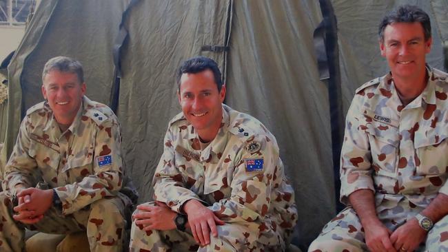 Rick Burr, Peter Gus Gilmore and Duncan Lewis taken at Bagram Airbase Afghanistan in 2002.