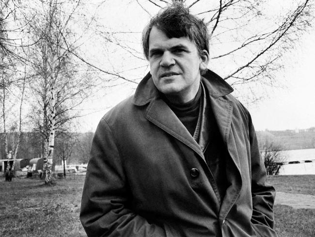 Kundera in Prague in 1973. Picture: AFP