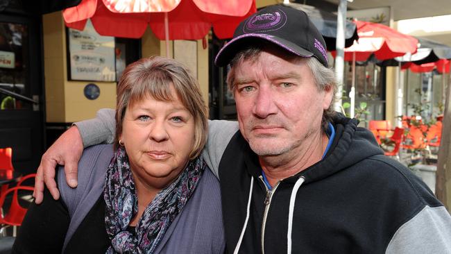 Leigh and Lynette Lyall, the parents of Troy and Shanae – who were both killed in a Yorke Peninsula road crash in 2011. Picture: Greg Higgs