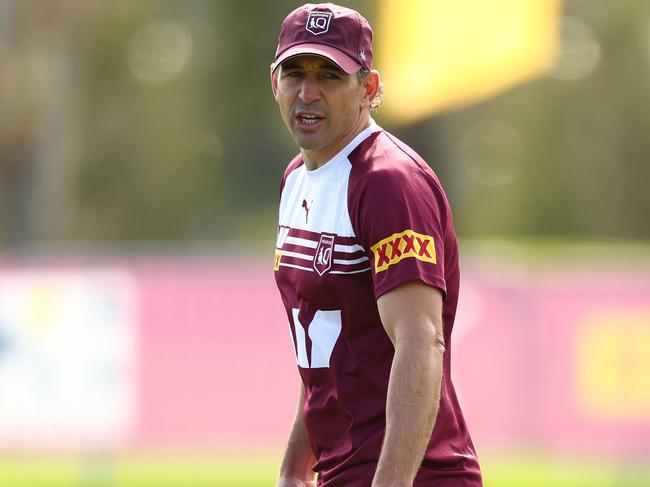 Billy Slater’s record as an undefeated coach in an Origin series is on the line on Wednesday. Picture: Chris Hyde/Getty Images