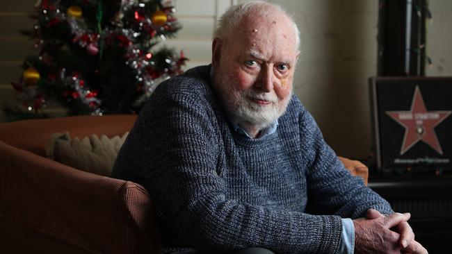 ‘It’s been a very good innings’: retiring film critic David Stratton at his home in the Blue Mountains, outside Sydney. Picture: John Feder