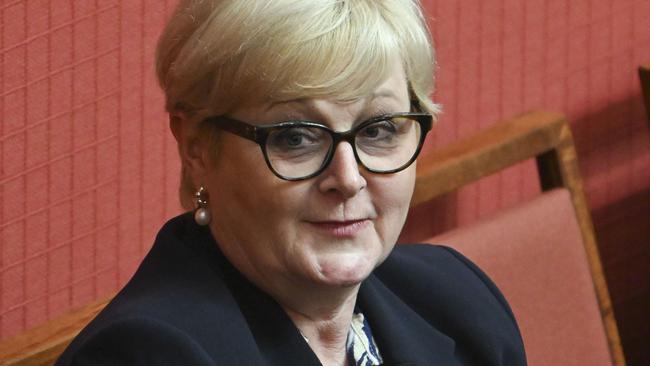 Senator Linda Reynolds is suing Ms Higgins for defamation. Picture: NewsWire / Martin Ollman