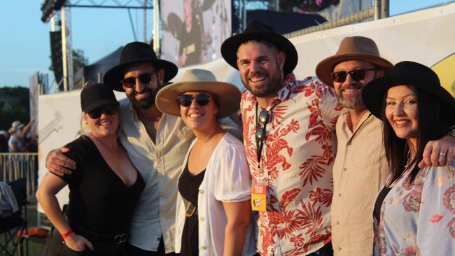 SOUNDS OF ROCK: Triple M crew having a blast at the festival.