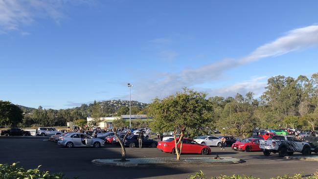 Hundreds of people joined a convoy from Logan to the Gold Coast today in memory of well-loved motorbike rider Zac Jones who died last weekend. Picture: Kara Sonter