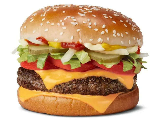 Macca’s burger you can eat if you’re trying to lose weight. Picture: Supplied