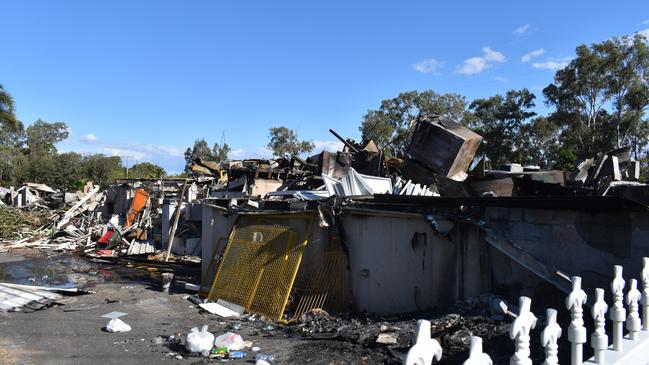 The fire absolutely decimated the former North Leagues Club building, more recently Oasis Church.