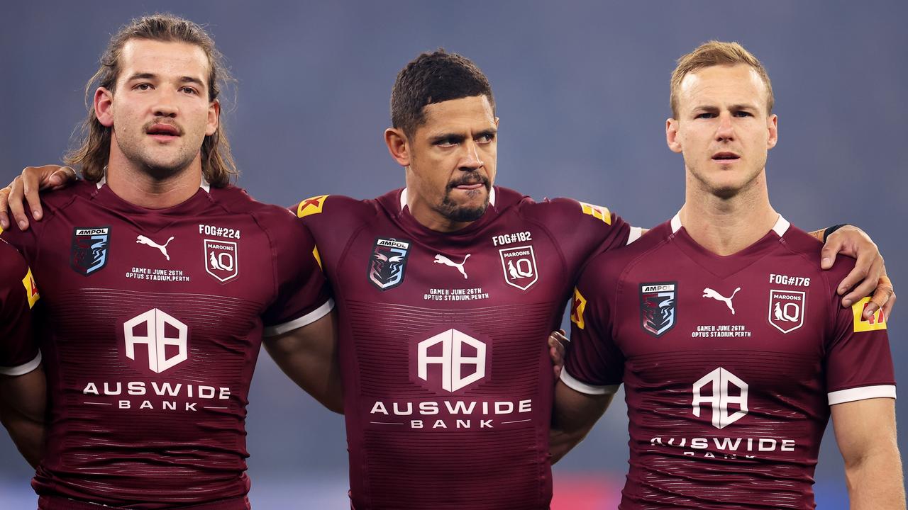 Will Dane Gagai (centre) get picked for the Maroons again? (Photo by Mark Kolbe/Getty Images)