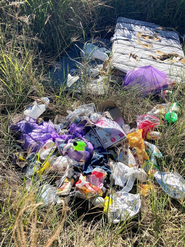 Illegal waste dumping at Townsville Port Access Reserve. Picture: Department of Environment and Science-Queensland Parks and Wildlife Service