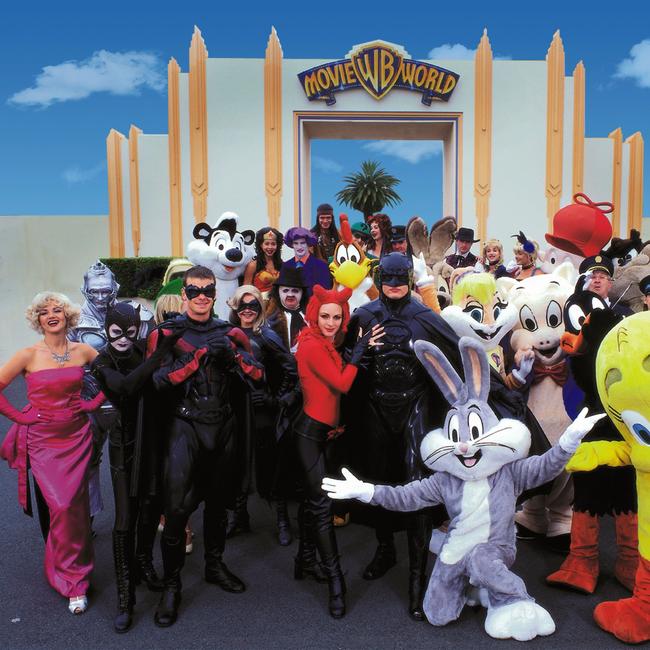 Warner Bros stars at Movie World