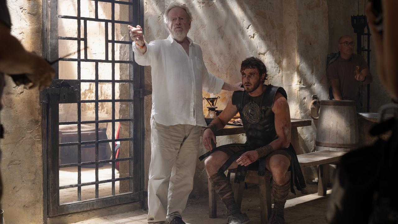 Ridley Scott and his handpicked star prepare to unleash hell, again