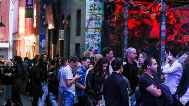 A crowd of half a million people are set to swarm the city centre on New Year’s Eve. Picture: Getty