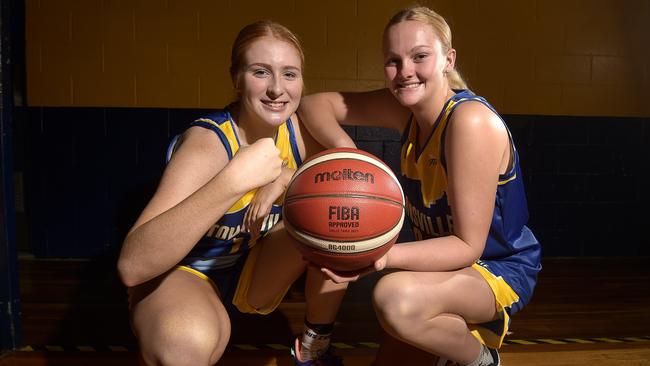 Townsville Flames' players Lauren Andrews and Bree Stephens. PICTURE: MATT TAYLOR.