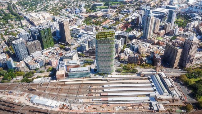 An artist’s impression of Atlassian Sydney headquarters at Central Station.